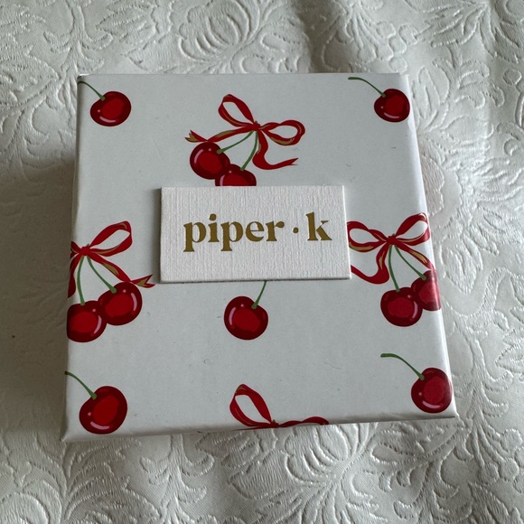 Piper K Front And Back Cherry Earrings - Picture 3 of 3